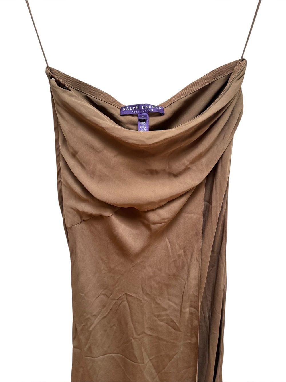 Ralph Lauren Purple Label Vintage Brown Silk Slip Dress - Picture 4 of 16